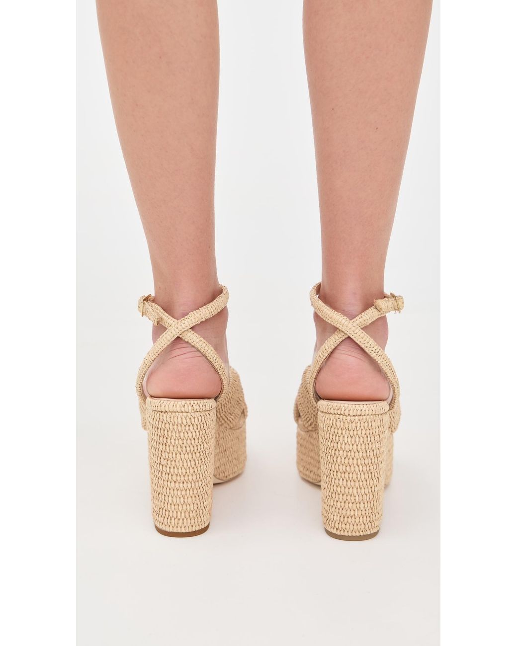 Loeffler Randall Natural Chunky Platform Sandals