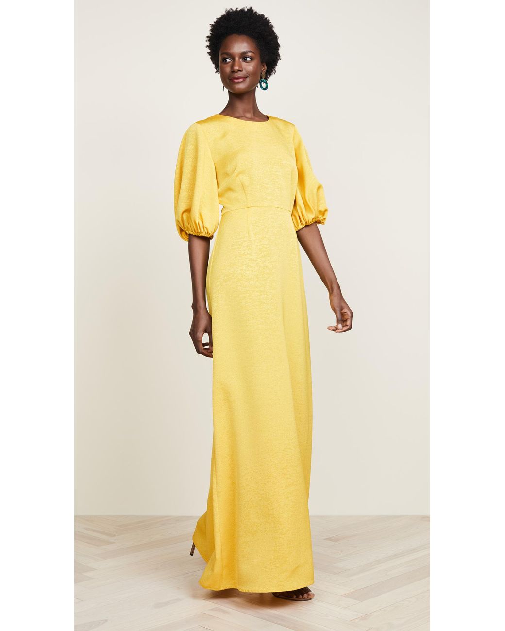 Stine Goya Delia Maxi Dress in Yellow | Lyst