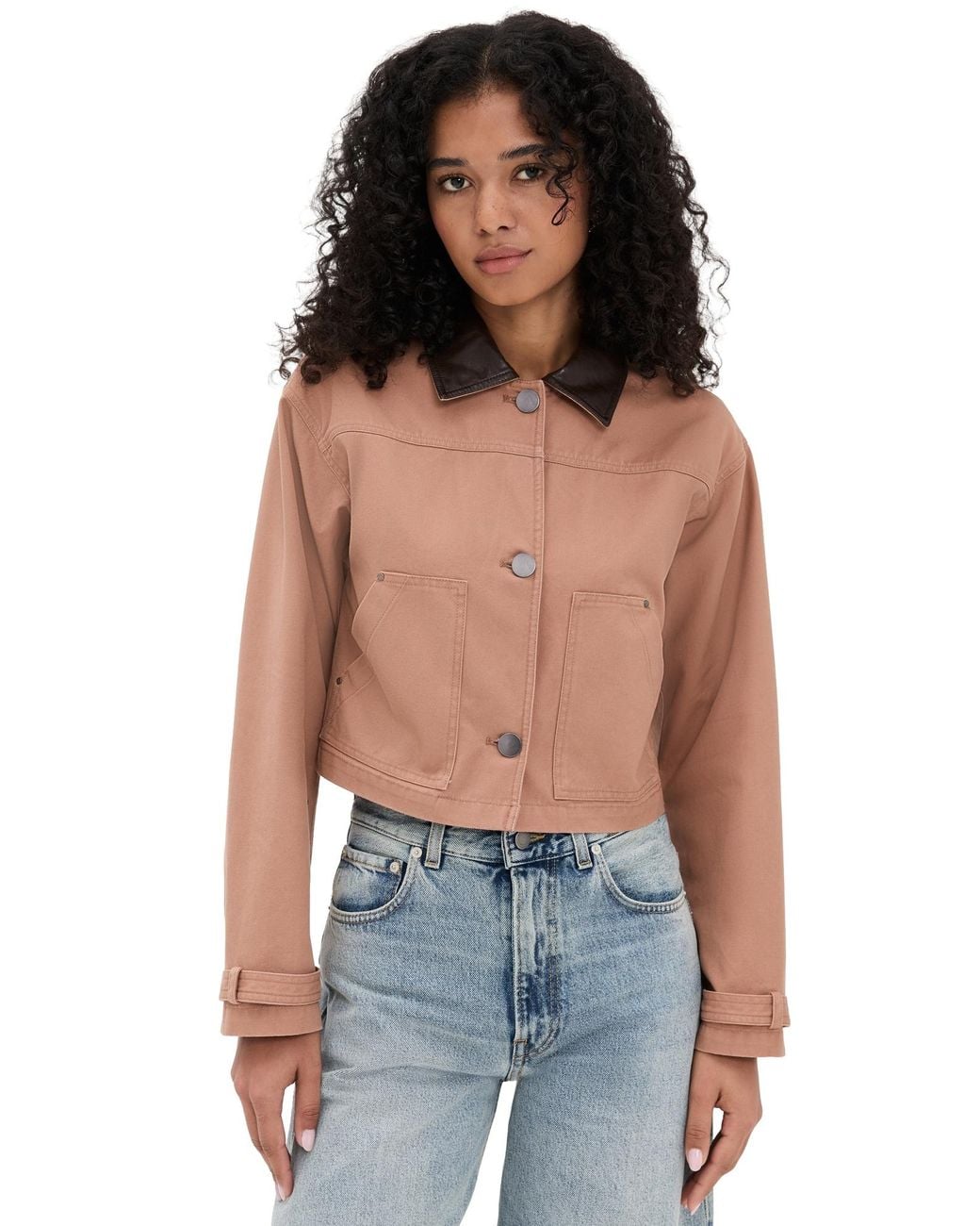 Le Bos Blue Harriet Cropped Jacket