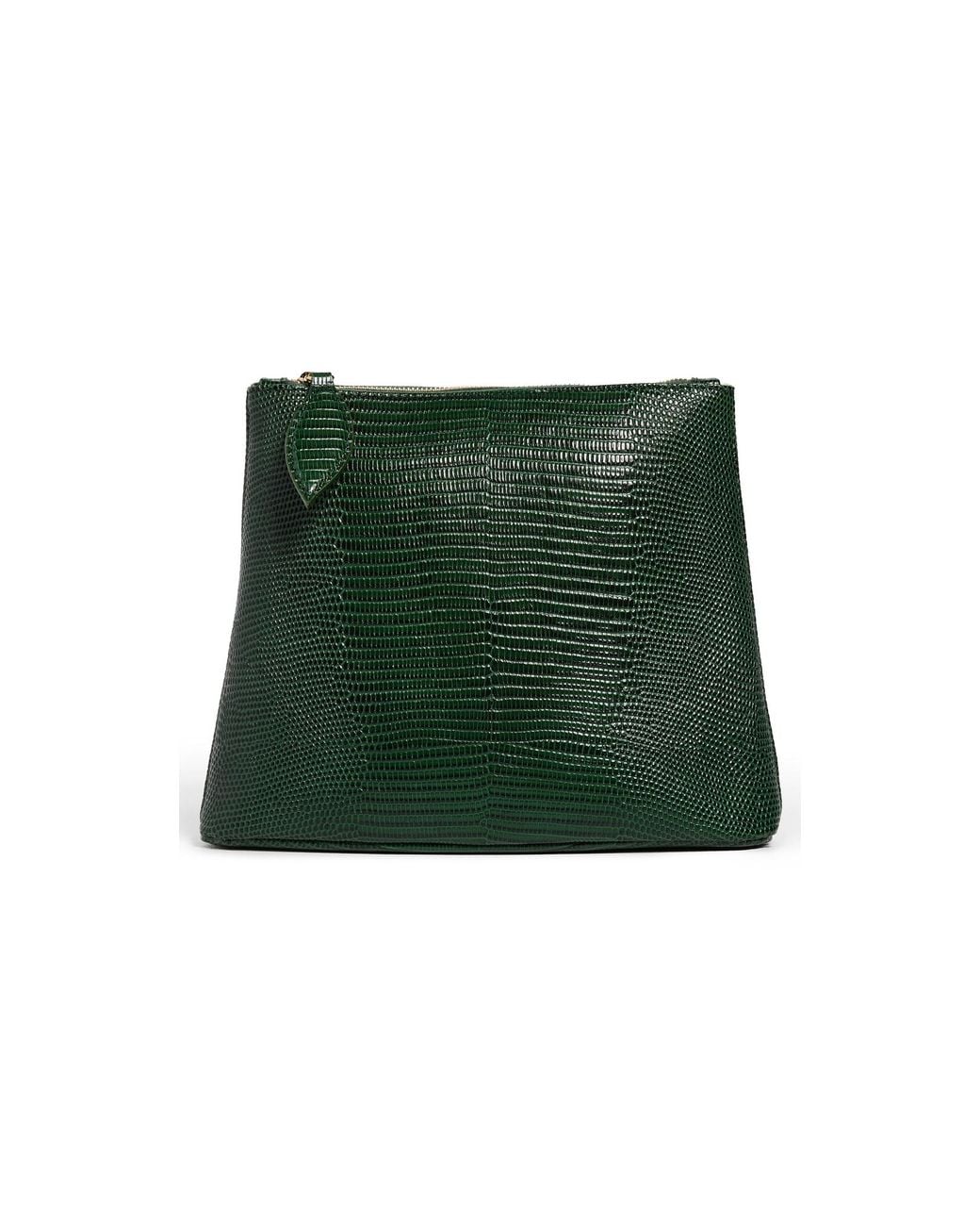 Liffner Green Zip Clutch