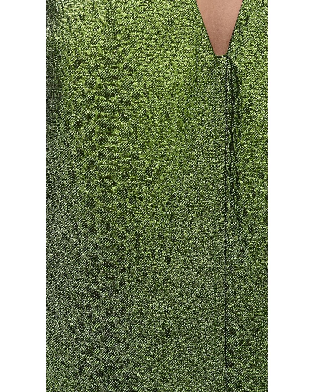 Simon Miller Fountain Metallic Mini Dress in Green | Lyst