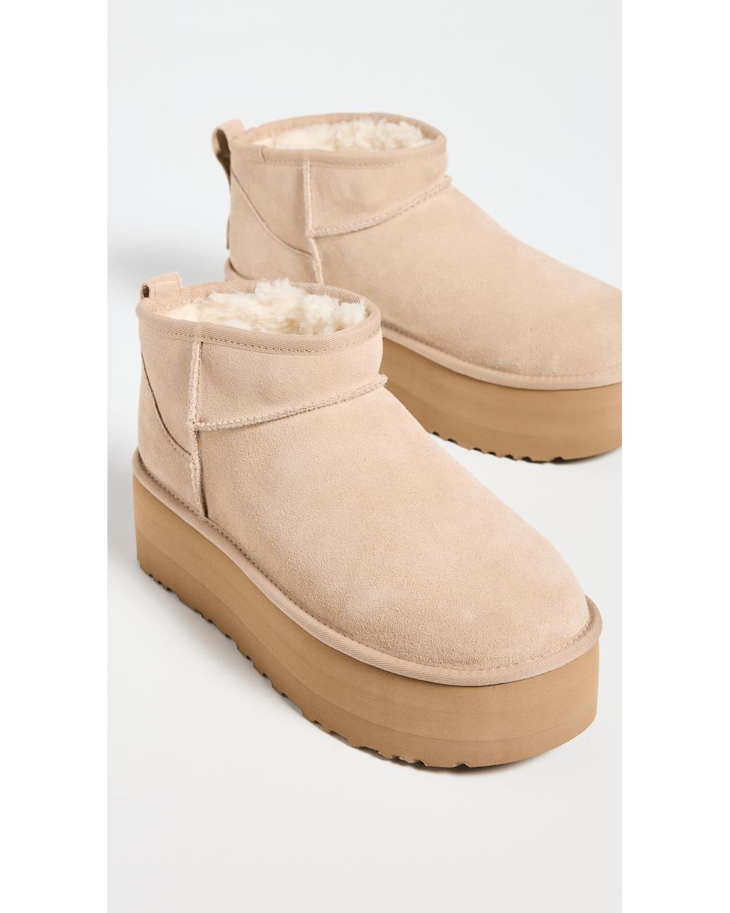 Ugg Natural Classic Ultra Mini Platform Boots