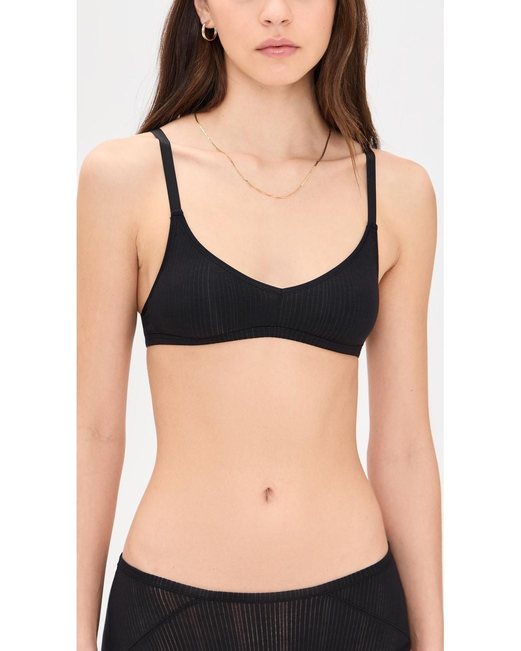 NEGATIVE Black Whipped Non-Wire Bra