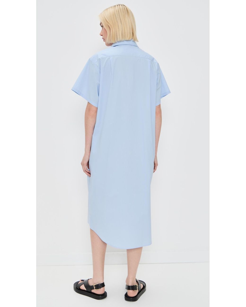 mm6 shirt dress MM6 Maison Margiela Cotton Jersey Dress in Black
