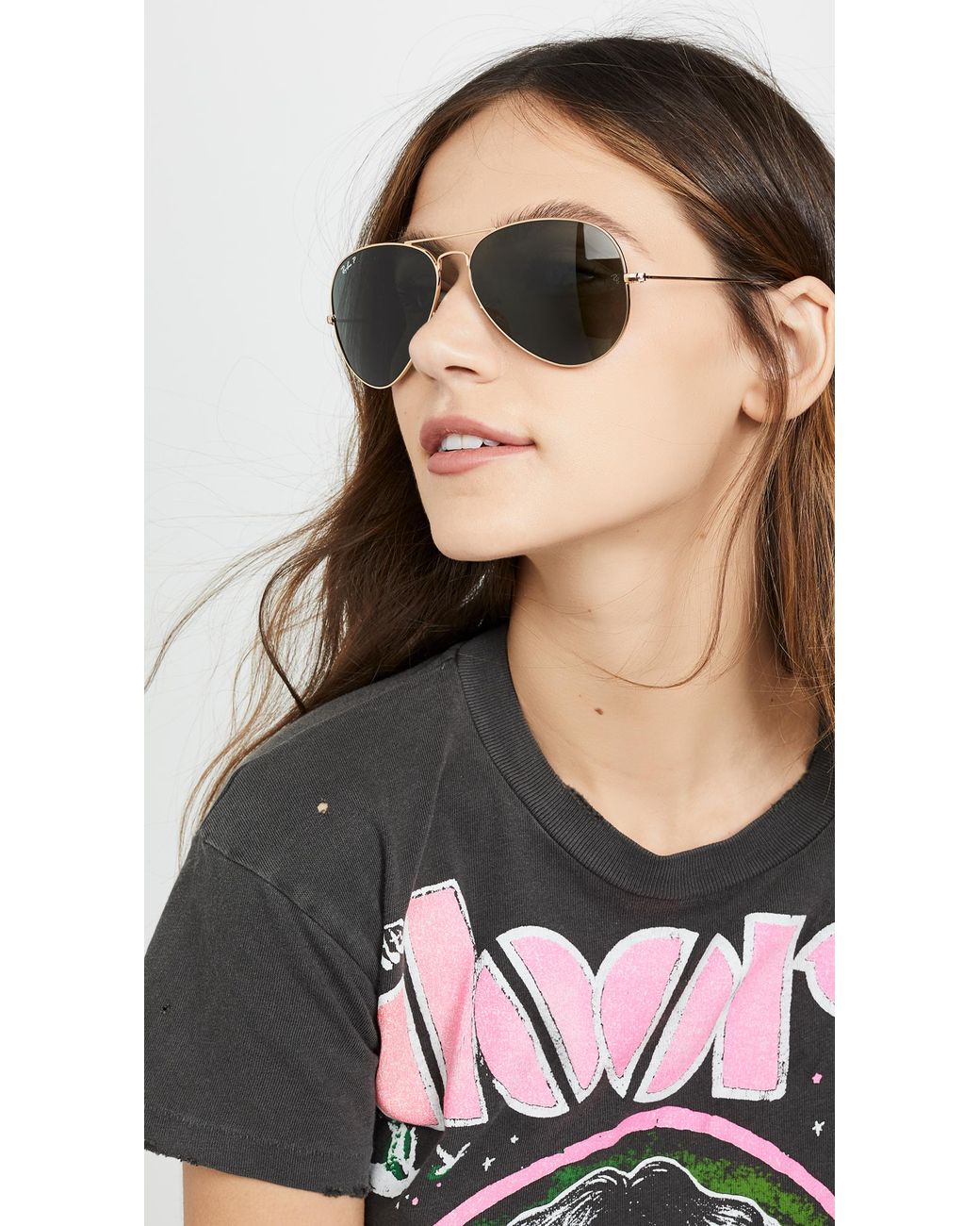 Ray Ban Rb3025 Oversized Classic Aviator Polarized Sunglasses Lyst Ray Ban Rb3025 Oversized Classic Aviator Polarized Sunglasses Lyst