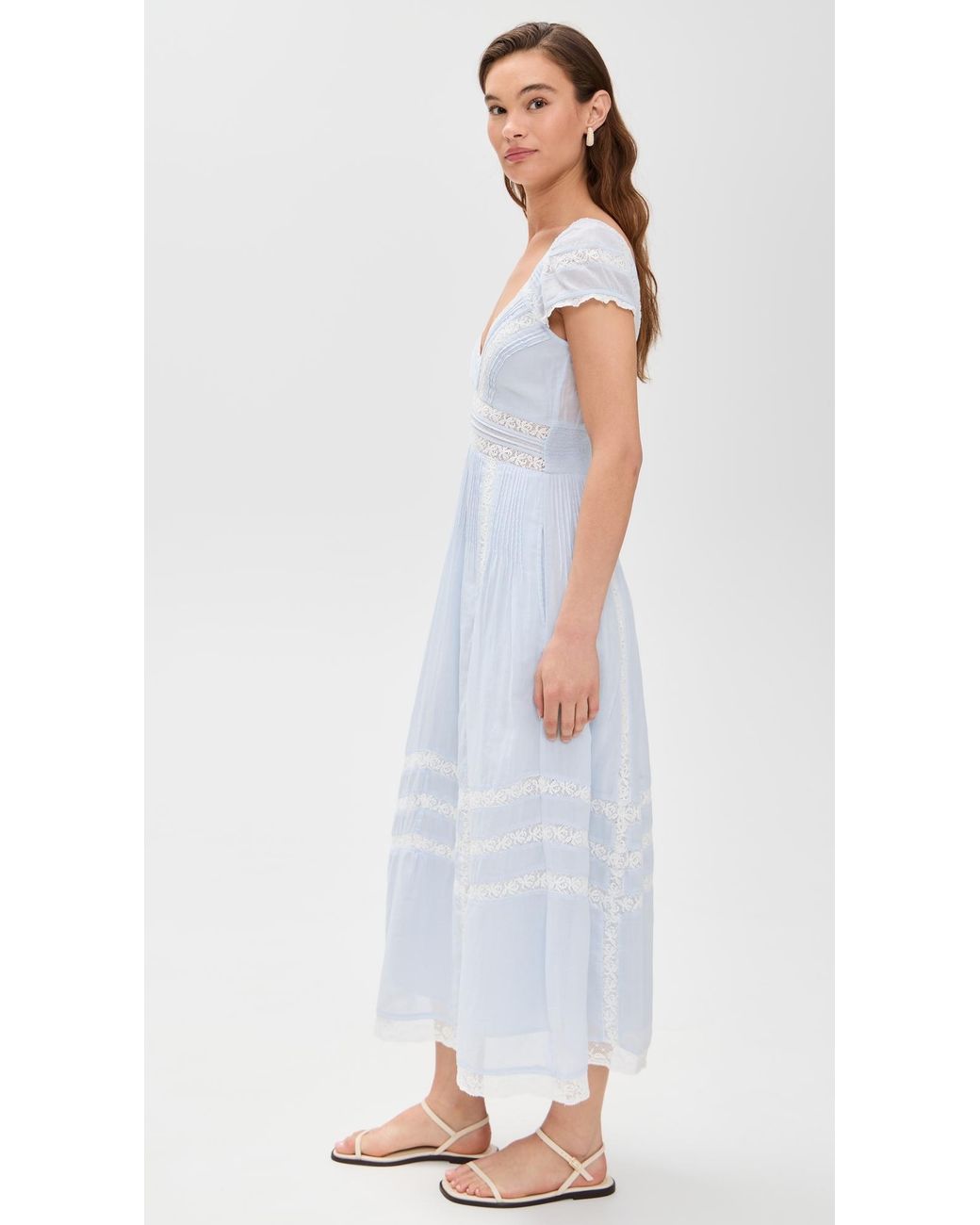 LoveShackFancy White Suvi Dress