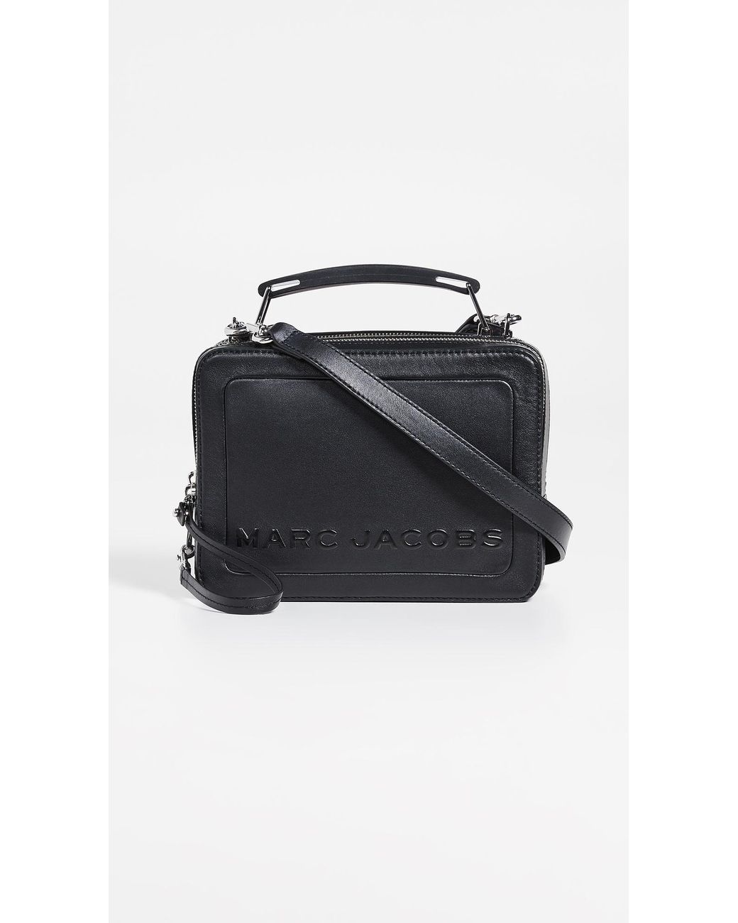 Marc Jacobs The Box 23 Leather Mini Crossbody Bag In Dove, ModeSens
