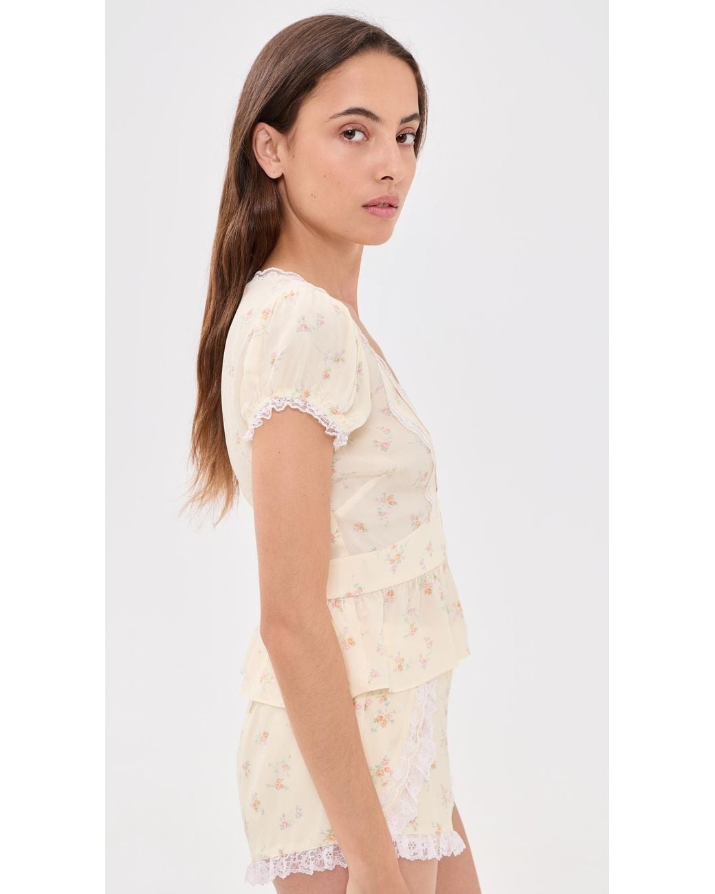 LoveShackFancy Multicolor Bondy Top