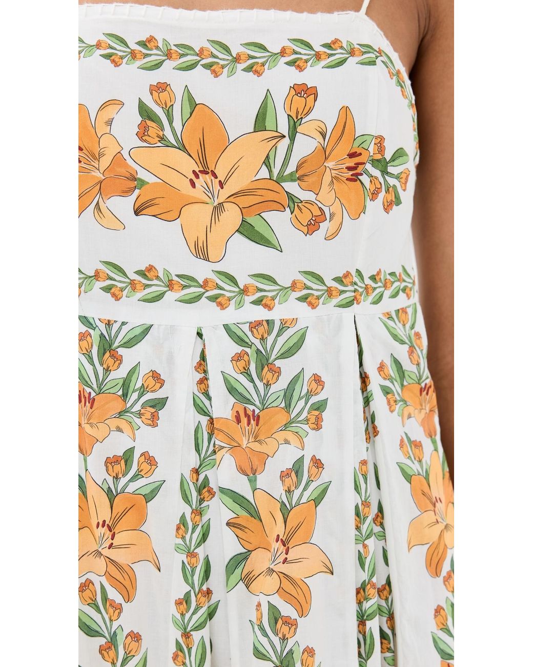 FARM Rio Tropical Lightness Off White Sleeveless Maxi Dress in Natural |  Lyst