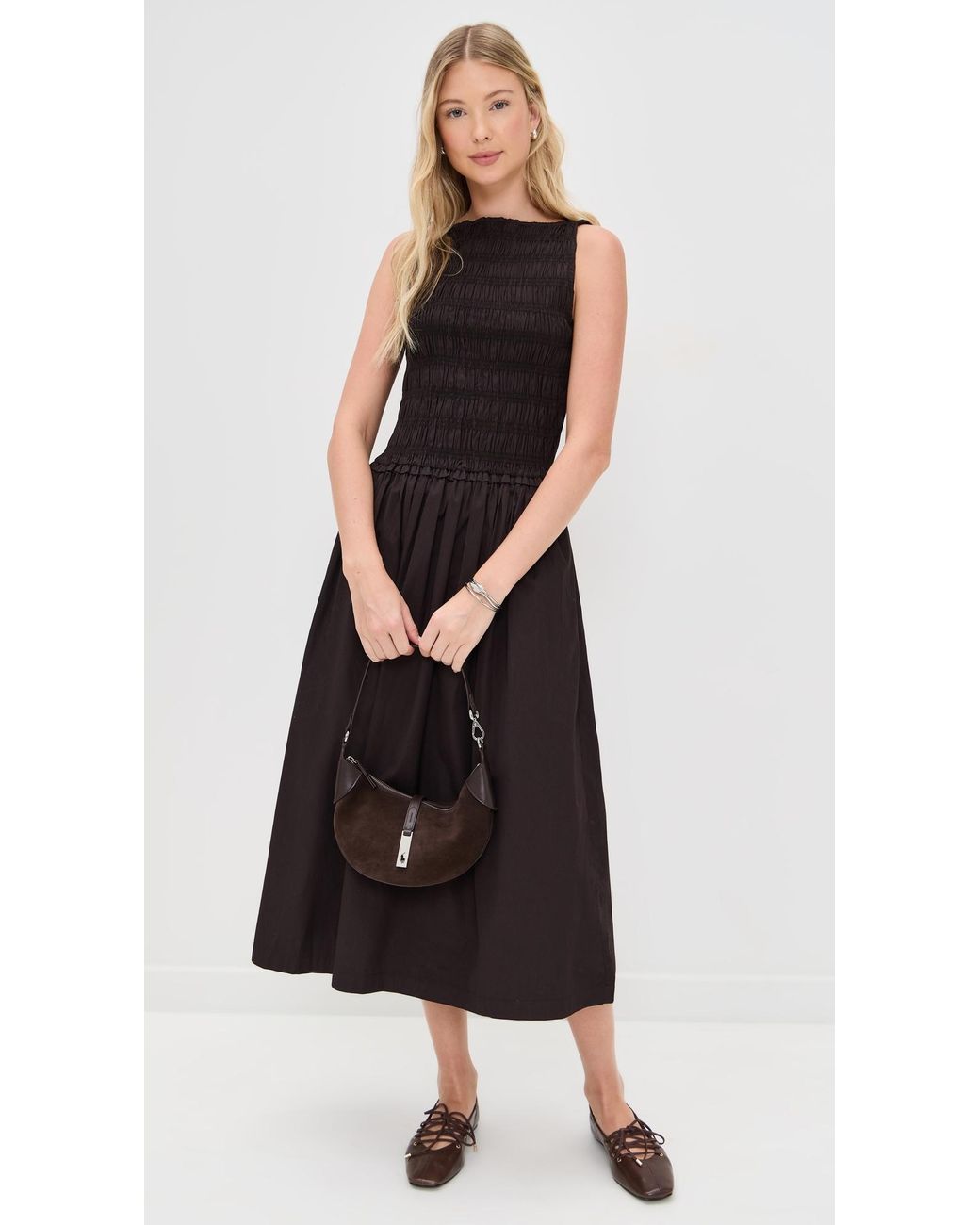 siena midi dress Siena Denim Midi Dress — Women's Dark Wash Cotton Maxi Dress M