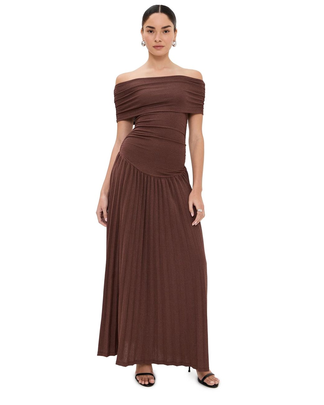 Lioness Field Of Dreams Maxi Dress in Brown | Lyst