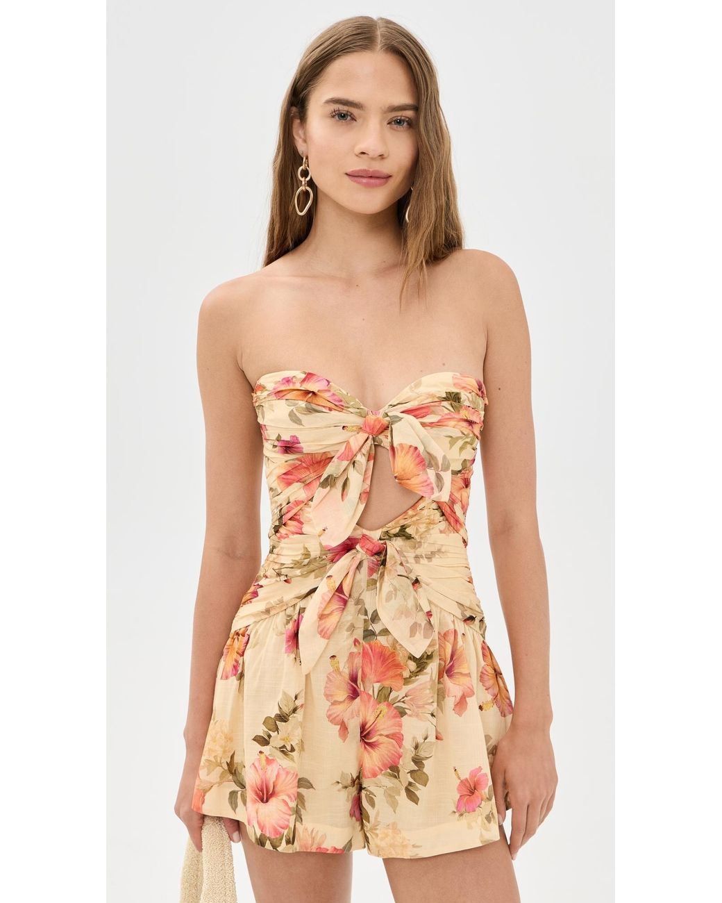 Zimmermann Orange Mahon Romper