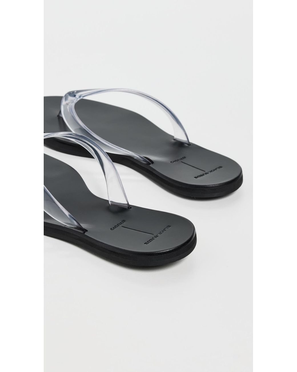 Black Suede Studio Black Jelly Sandals