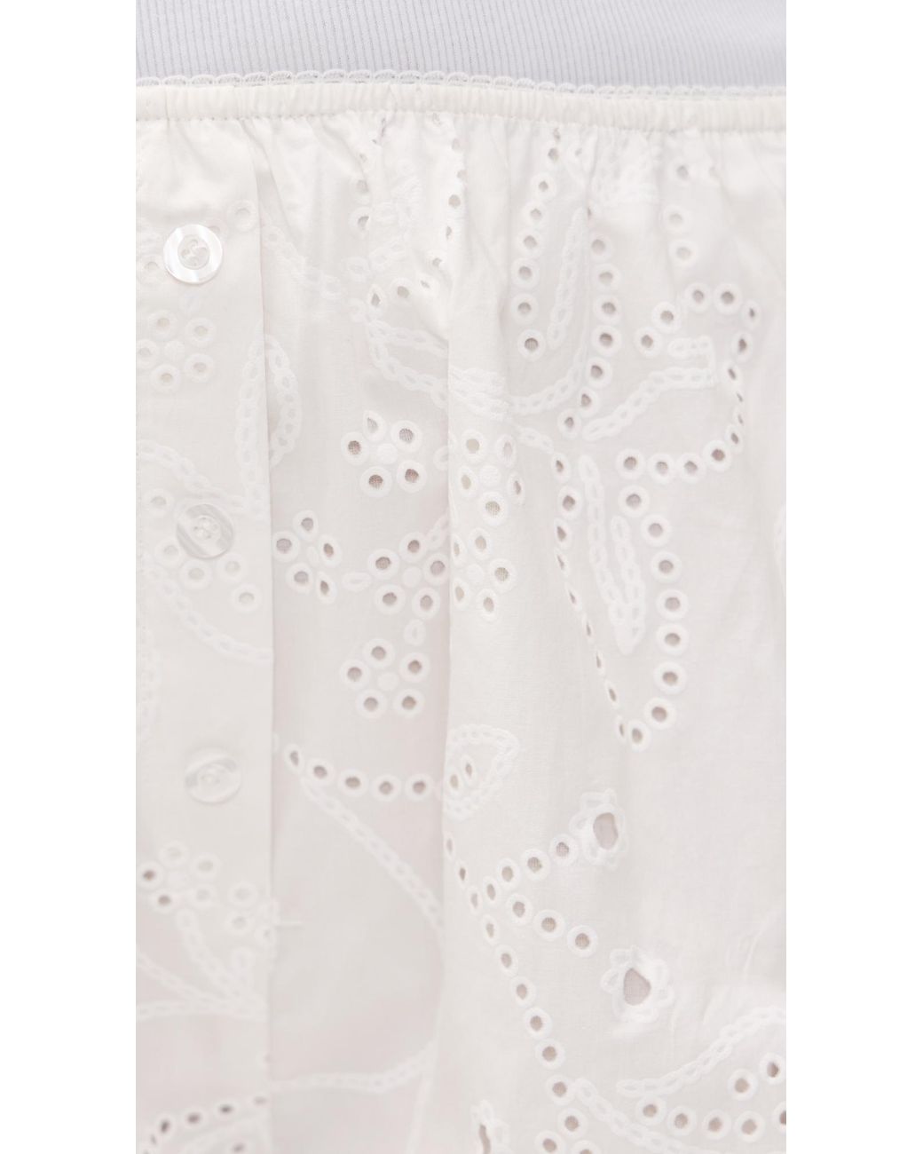 Bailey Rose White Eyelet Mini Shorts