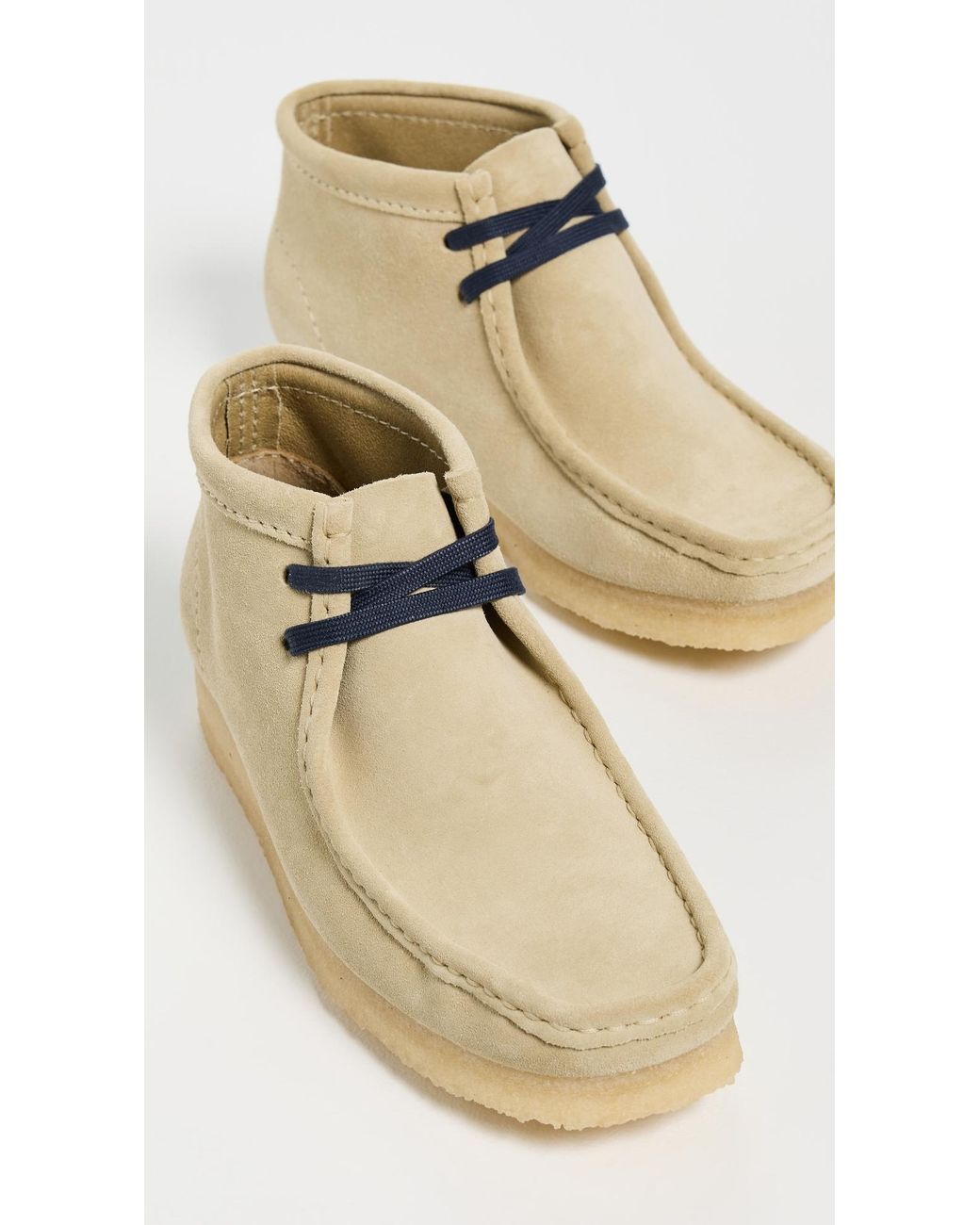 Clarks White Wallabee Boots