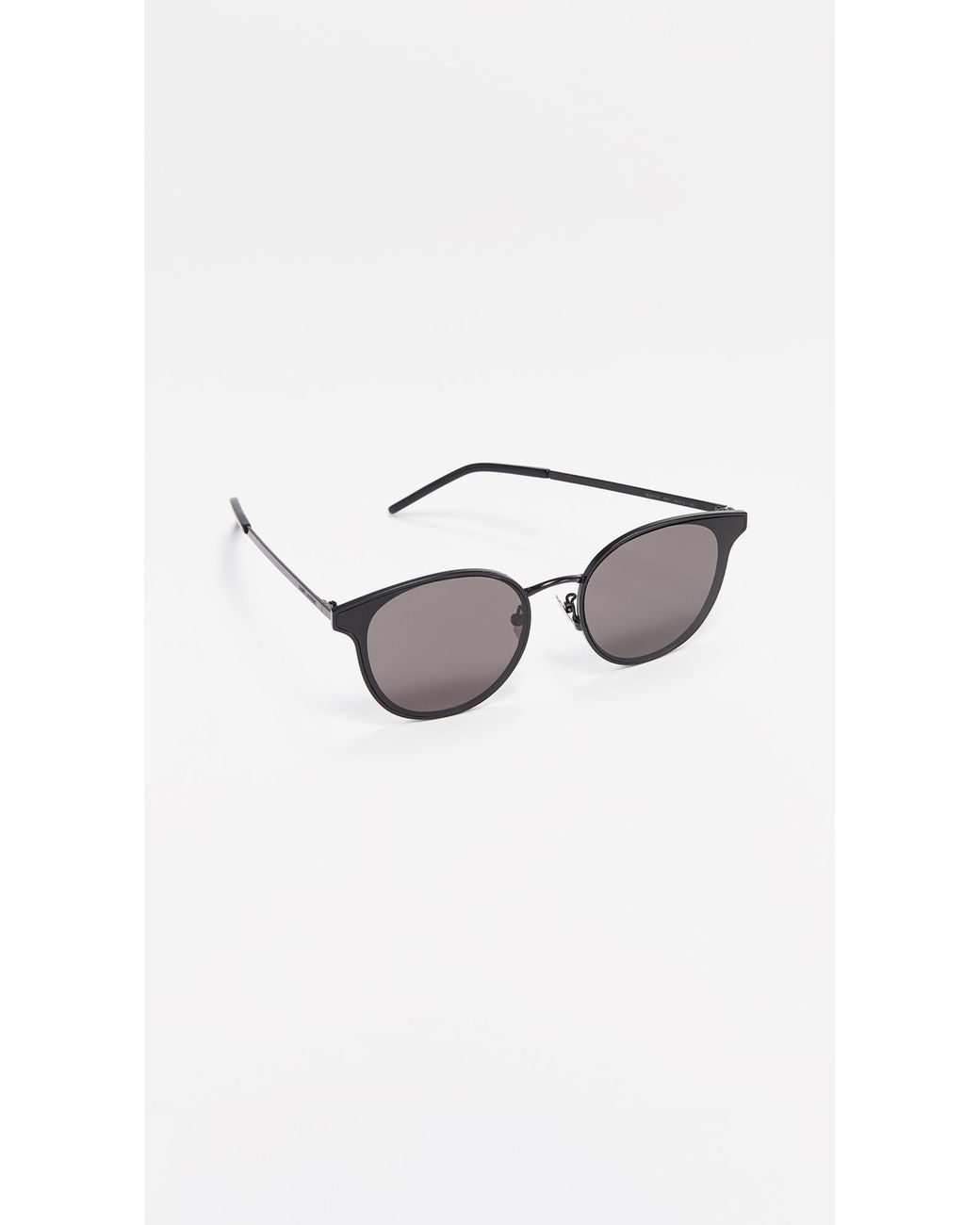 Saint Laurent Sl 271 Round Metal Sunglasses in Black Lyst