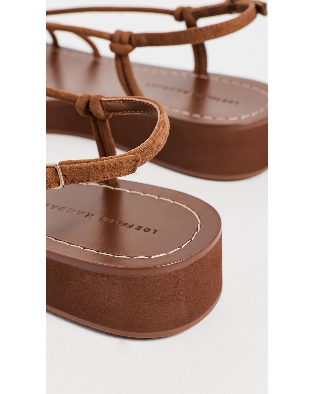 Loeffler Randall Brown Nomi Elevated Sandals
