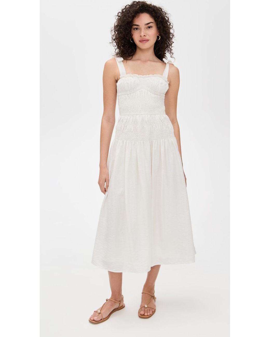 open lace back dress Moon River Pleated Midi Dress  Gibsonlook
