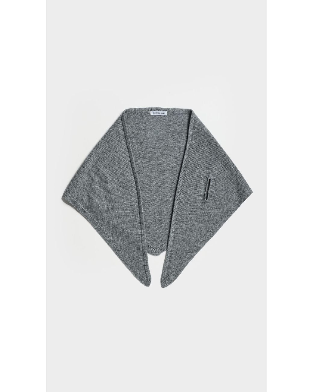 Veronica Beard Gray Drezel Knit Scarf
