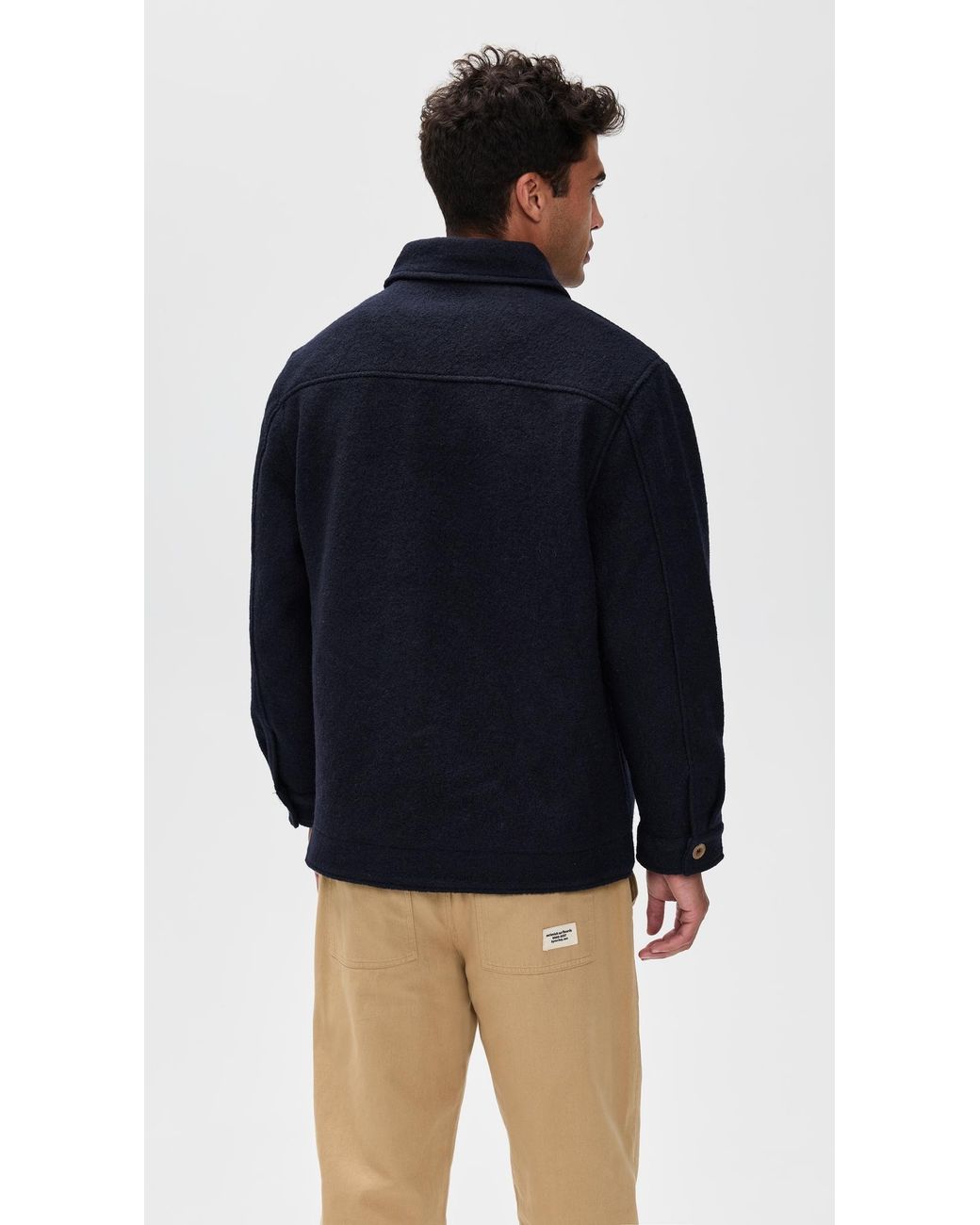 McTavish Blue Wool Jacket for men