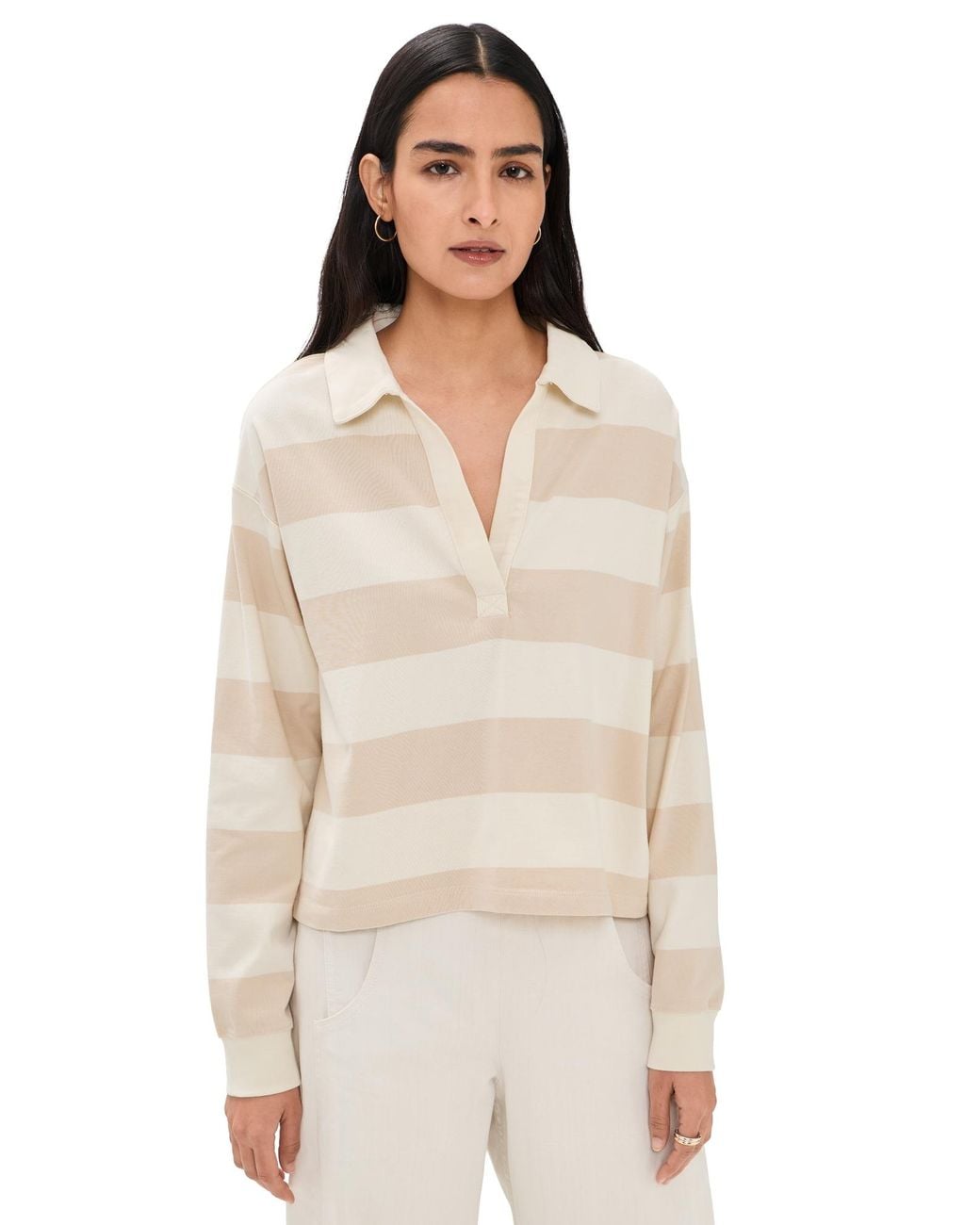 Marine Layer Natural Cloud 9 Jersey Polo