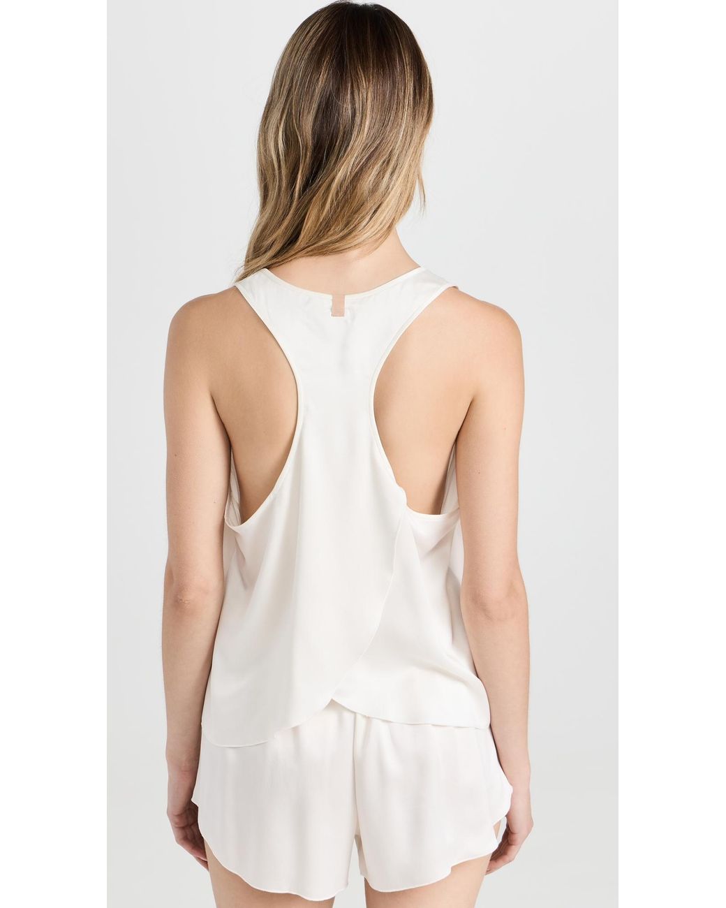 Lunya White Washable Silk Set