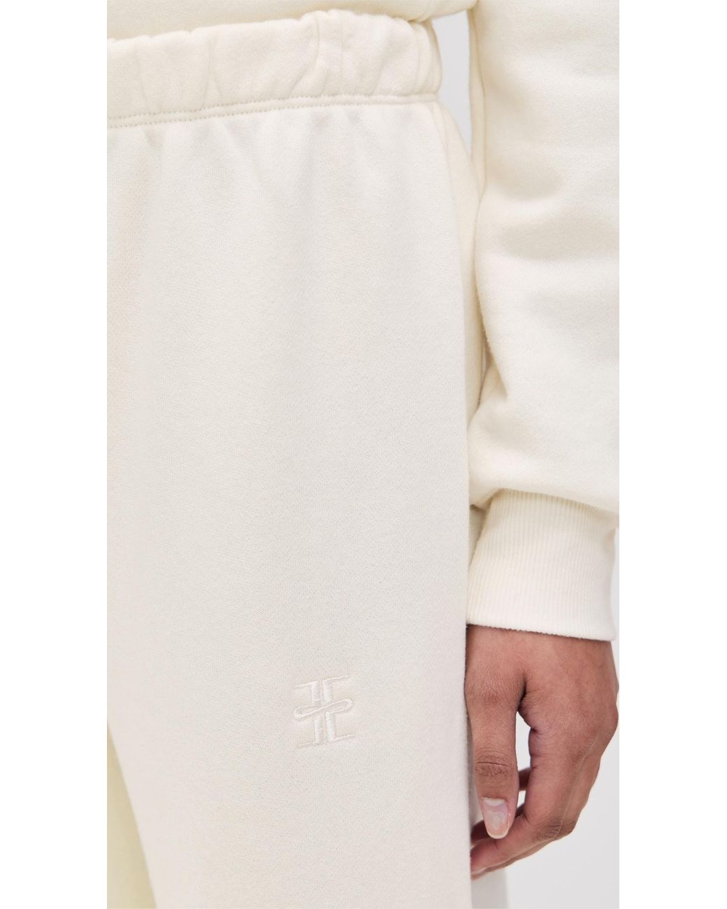 ÉTERNE White Classic Sweatpants