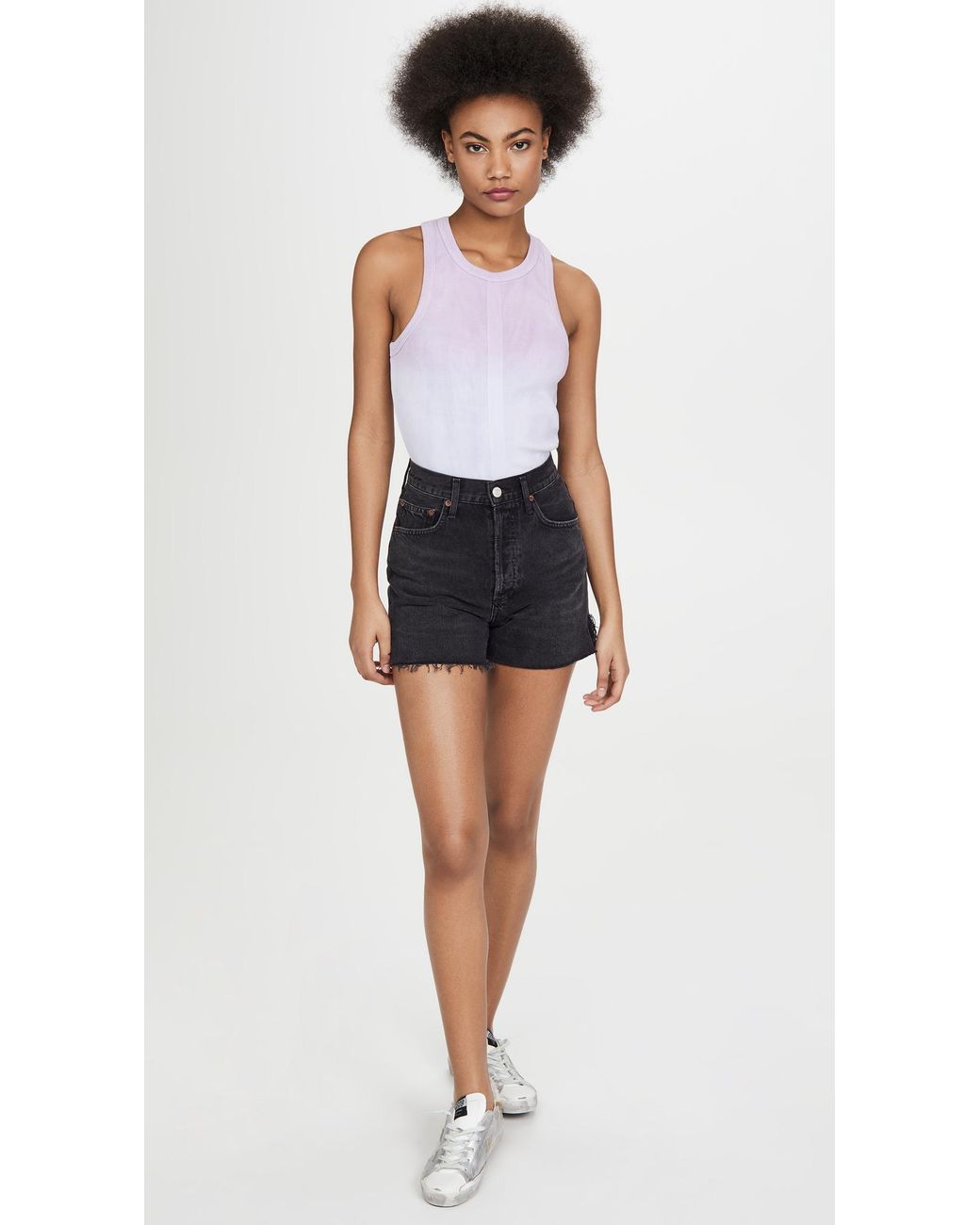 Agolde Denim Dee Super High Rise Shorts 