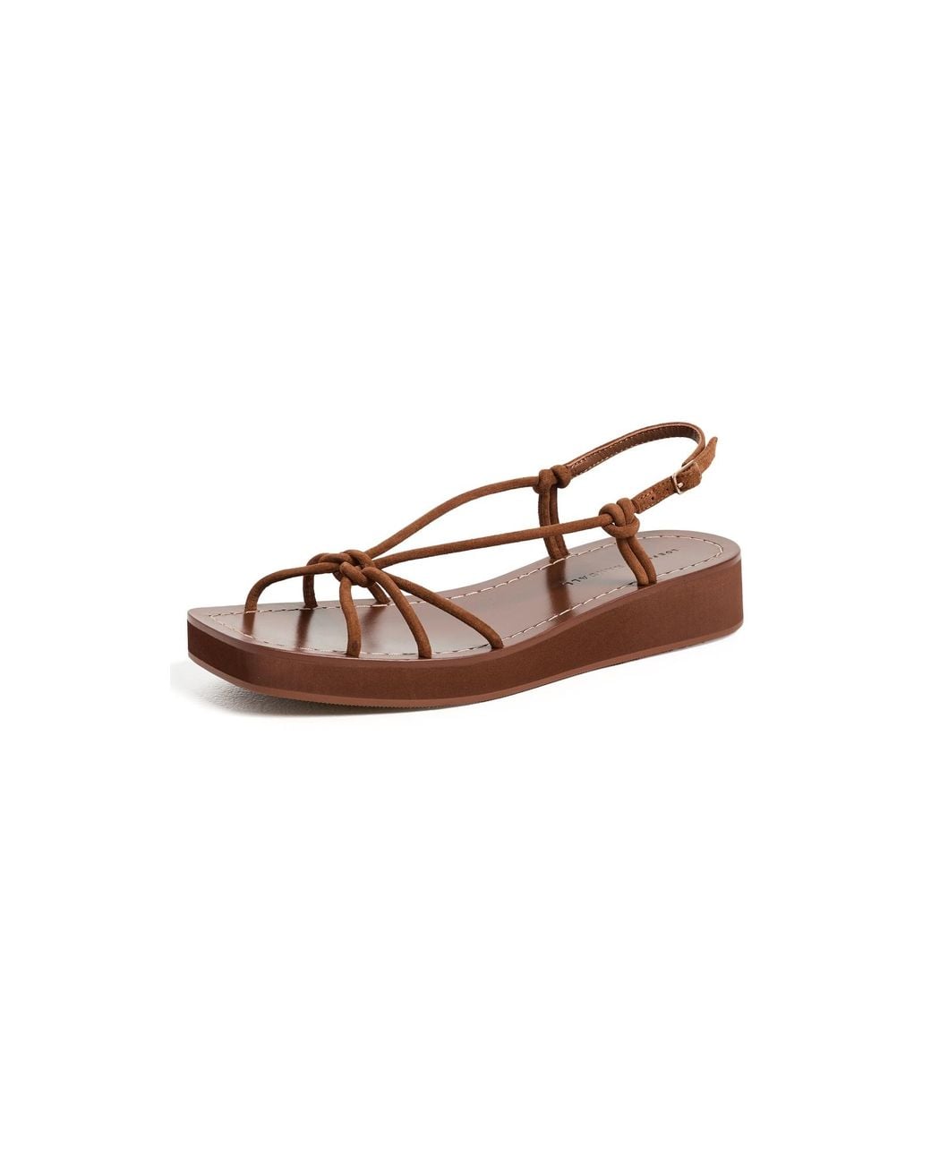 Loeffler Randall Brown Nomi Elevated Sandals