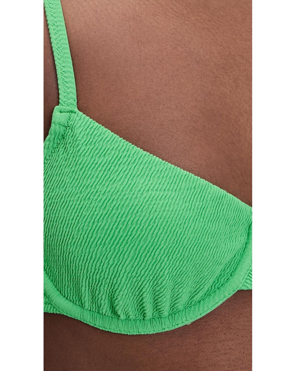 Solid & Striped Green The Eva Bikini Top