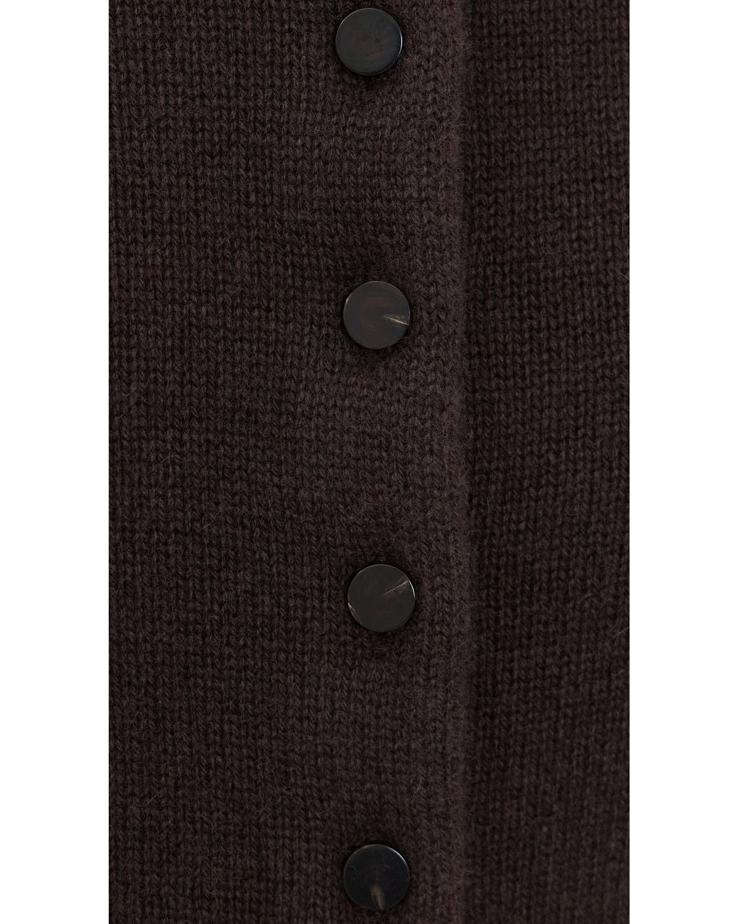 Theory Black Crew Neck Button Down Cardigan