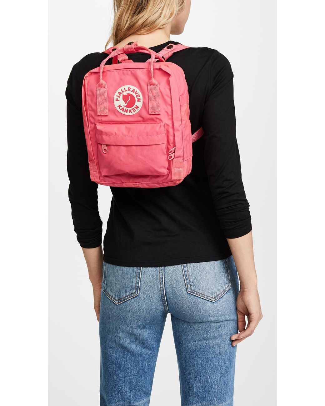test Fonkeling levering Fjallraven Kanken Mini Backpack in Pink | Lyst