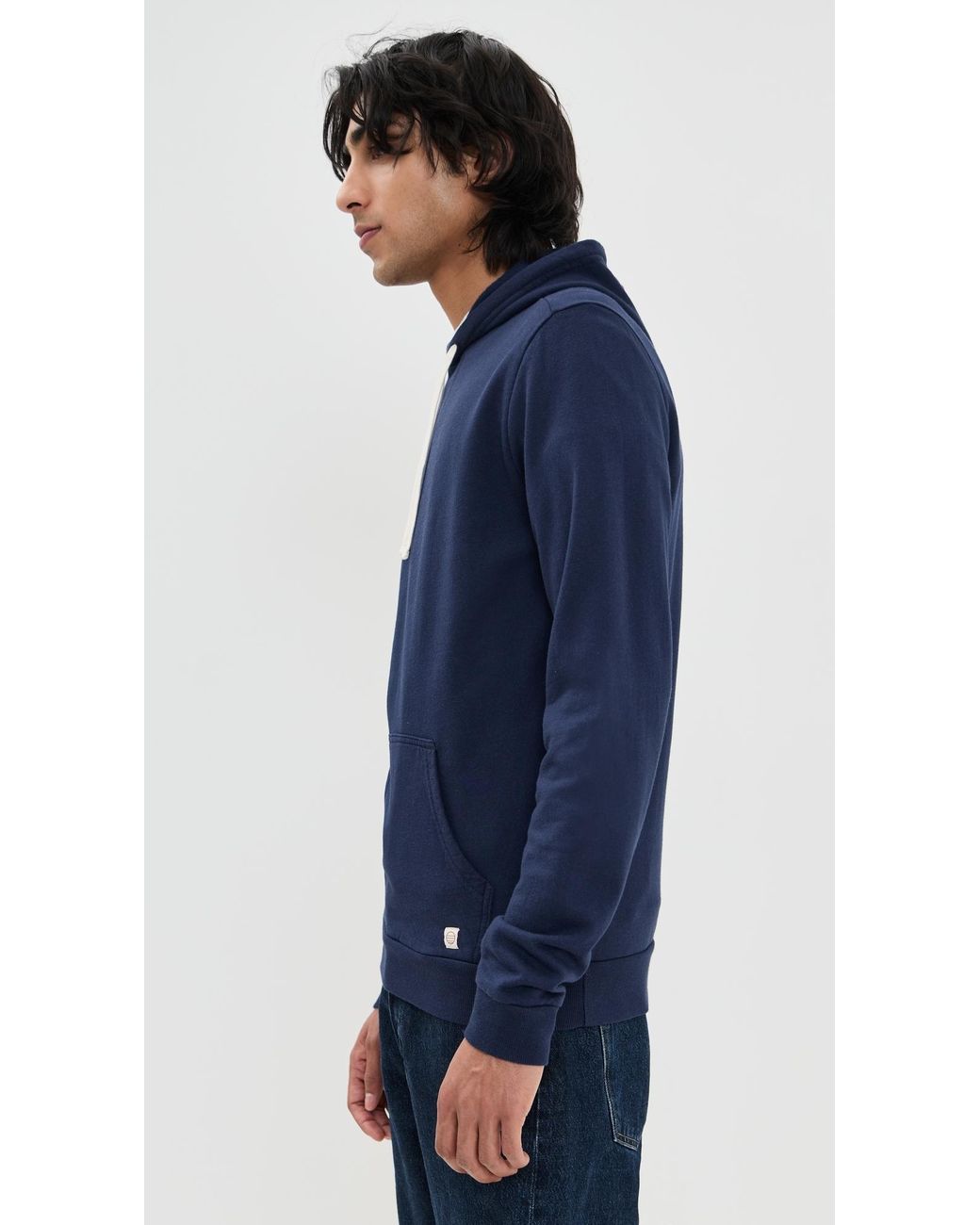 Marine Layer Blue Sunset Pullover Hoodie for men