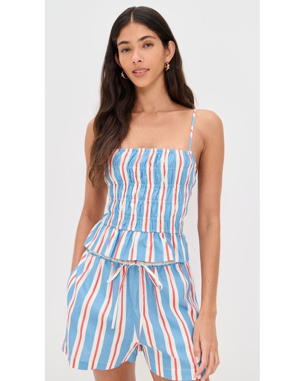 Solid & Striped Blue The Delta Top