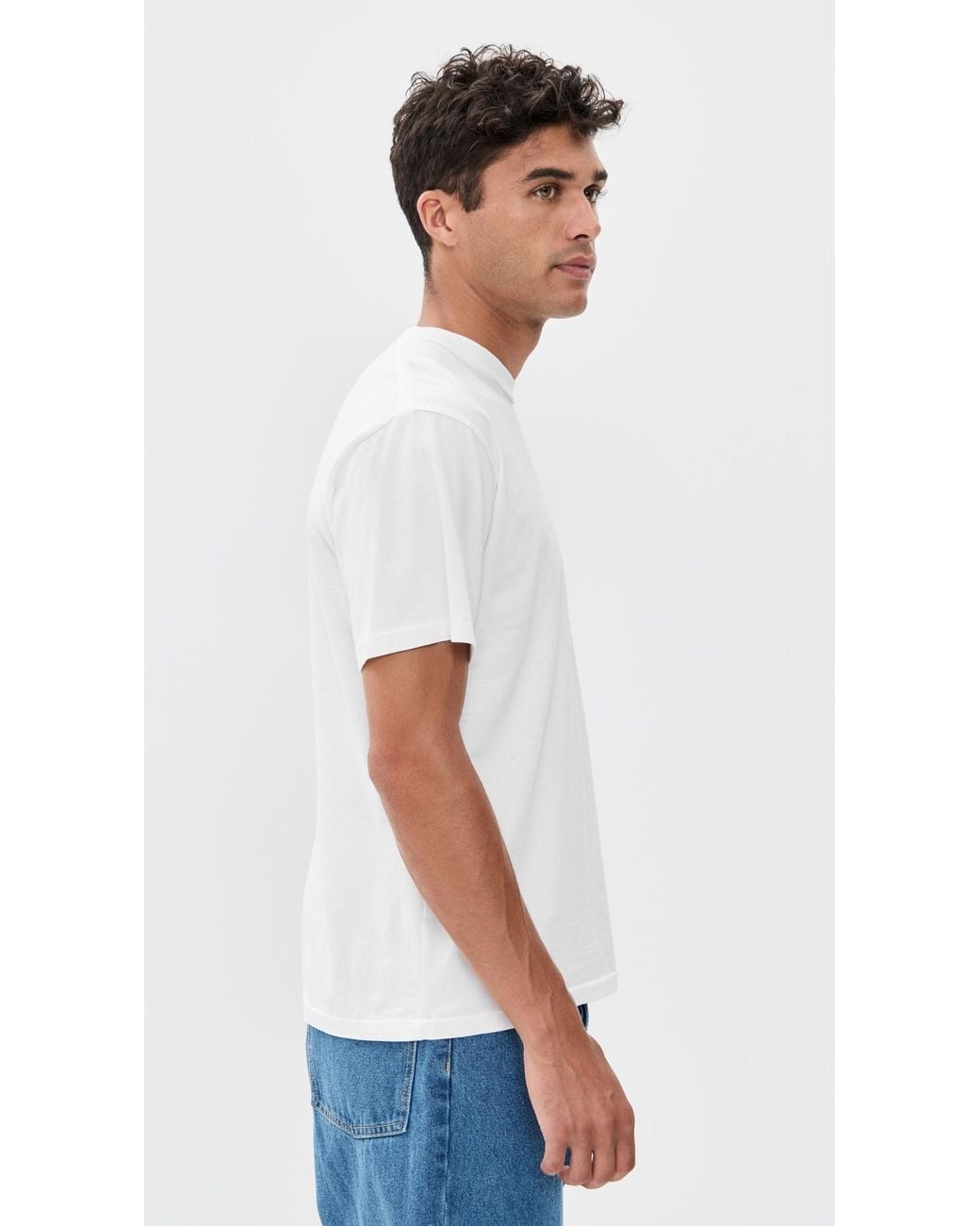 Asher White Noah Supima Tee for men