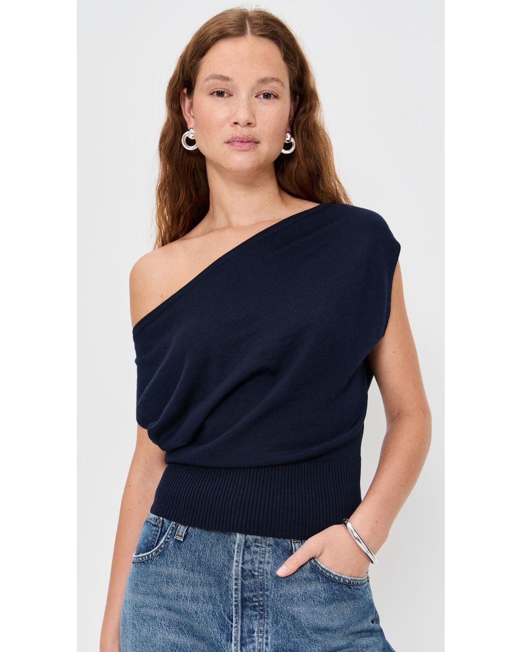 Ramy Brook Blue Chet Sweater