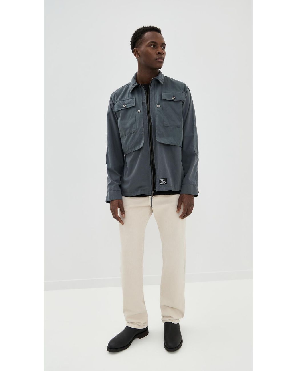 Alpha Industries P-44 Overshirt in Black for Men | Lyst