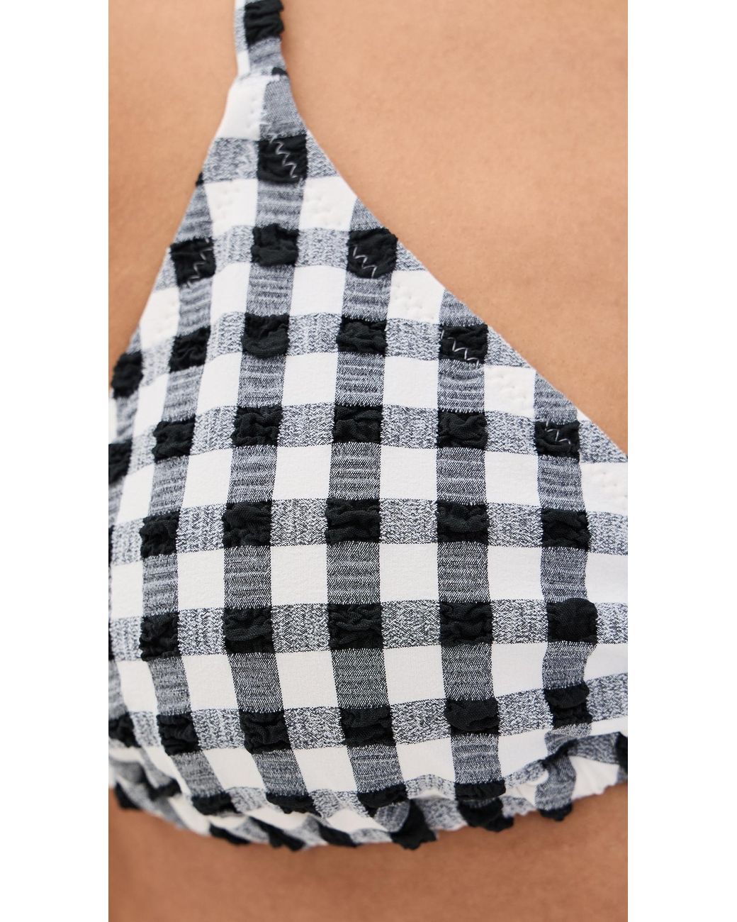 Le Bos Blue Triangle Bikini Top