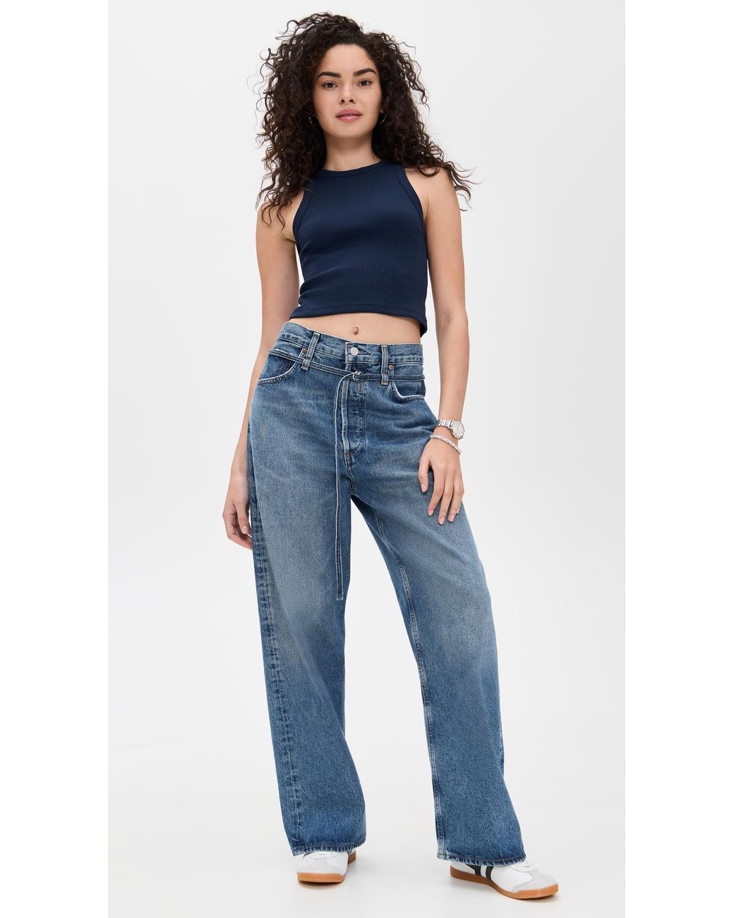 Sold Out NYC Blue The Cropped Not So Basic Tank