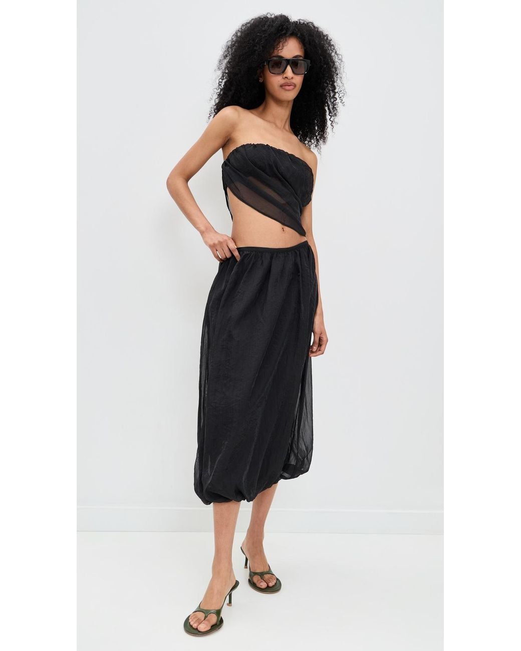 Lioness Black Intuition Bubble Midi