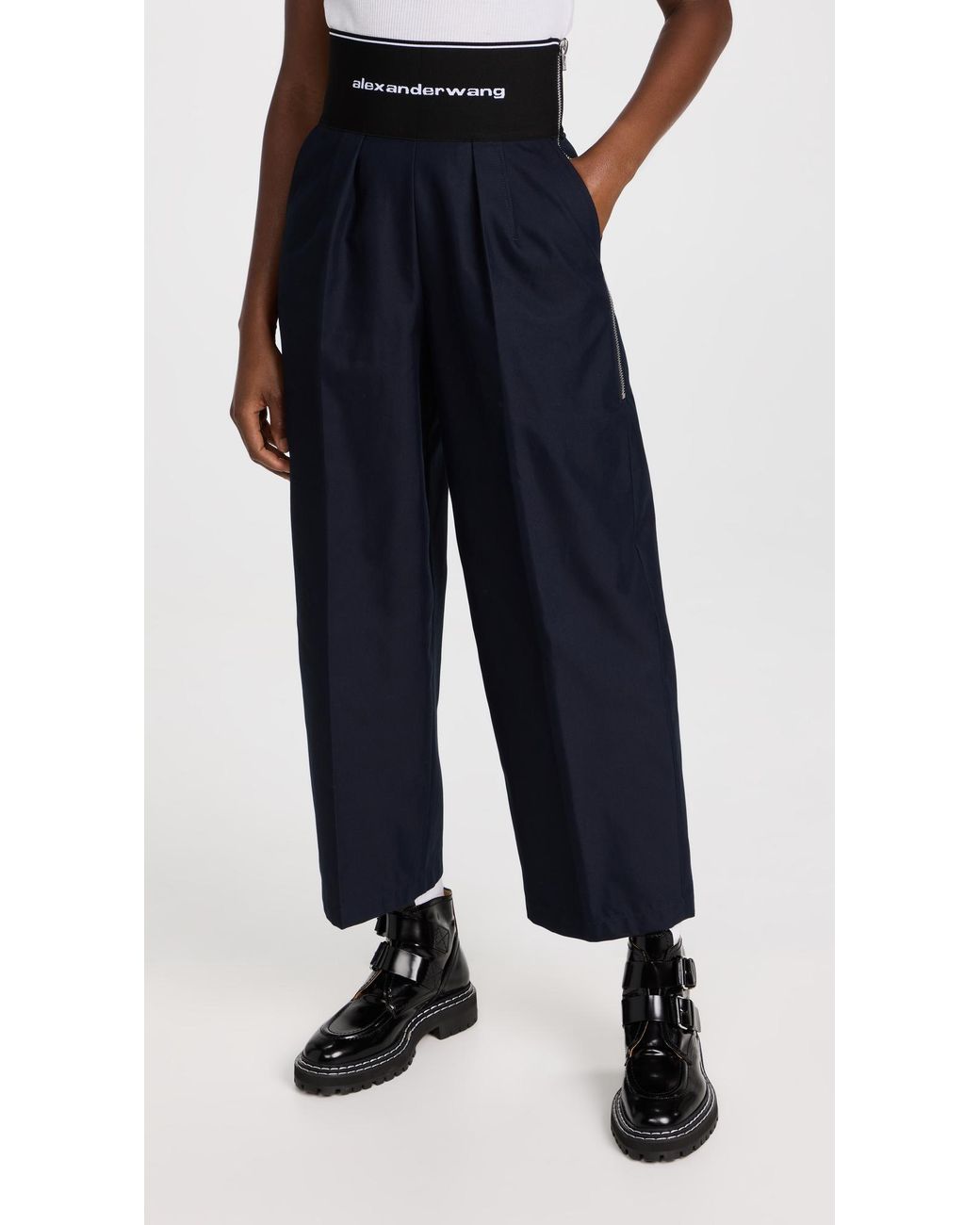 alexander wang logo carrot pant