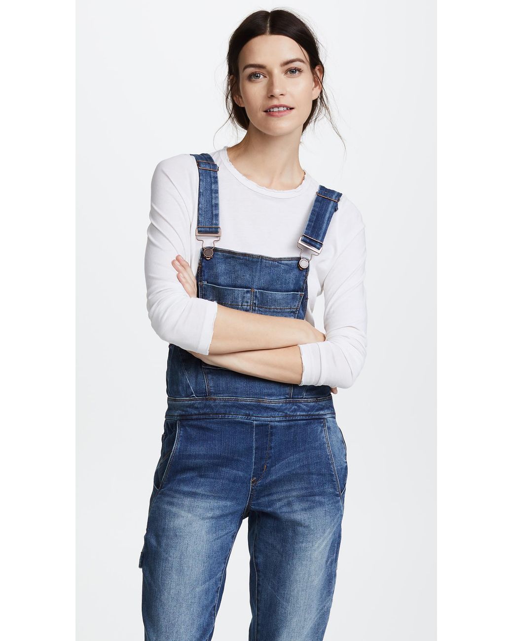 Blank NYC Denim Overalls in Blue | Lyst