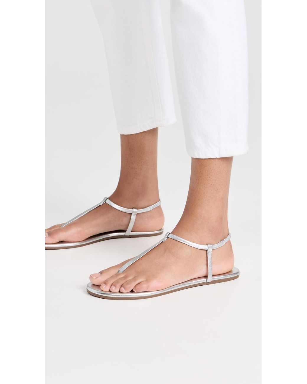 TKEES White Mariana Sandals
