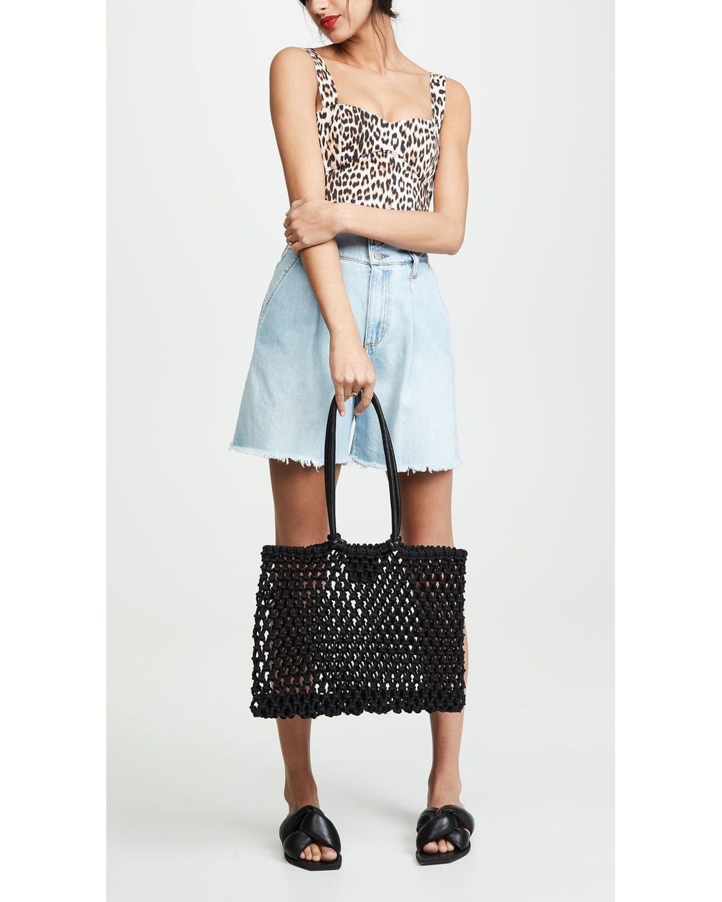 Clare V. Black Sandy Tote