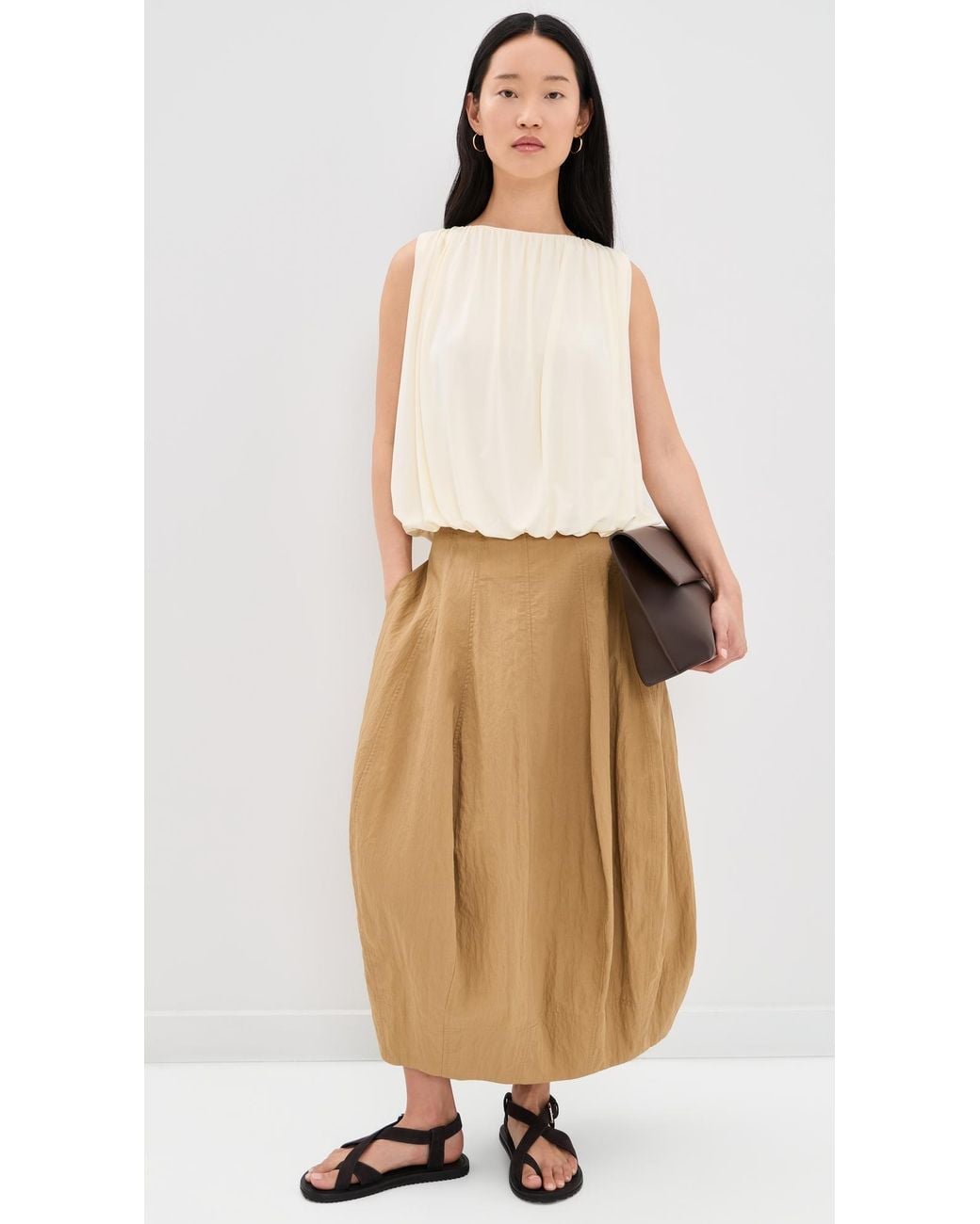 Vince White Bubble Top