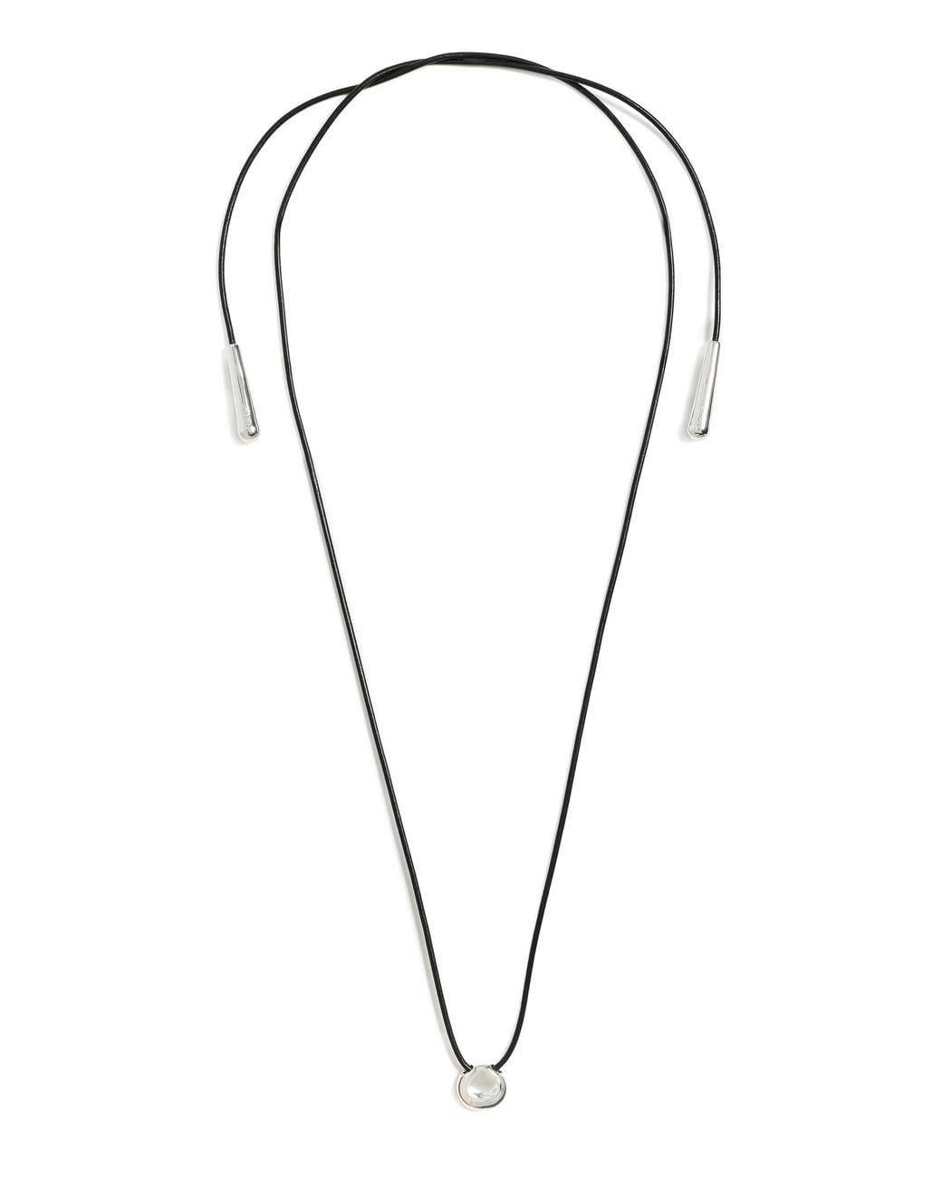 Eliou Black Mini Martelo Wrap Necklace