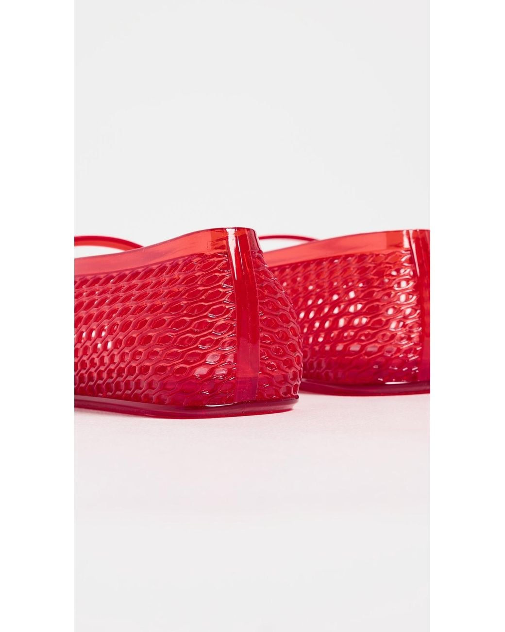 INTENTIONALLY ______ Red Classy Jelly Flats