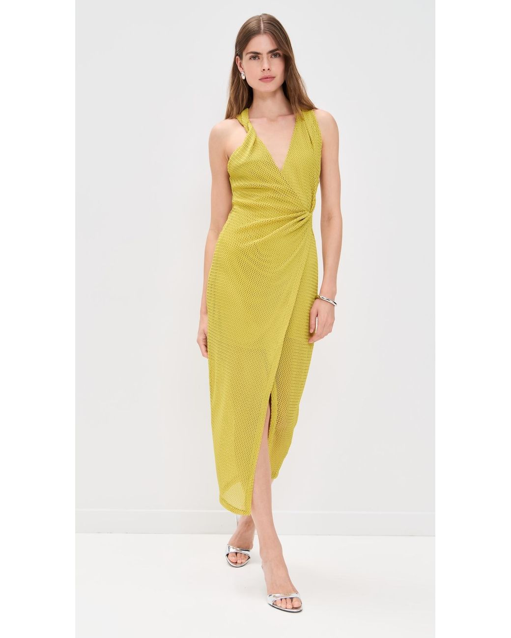 long gold slip dress New Bronze Mossy Maxi Slip Dress