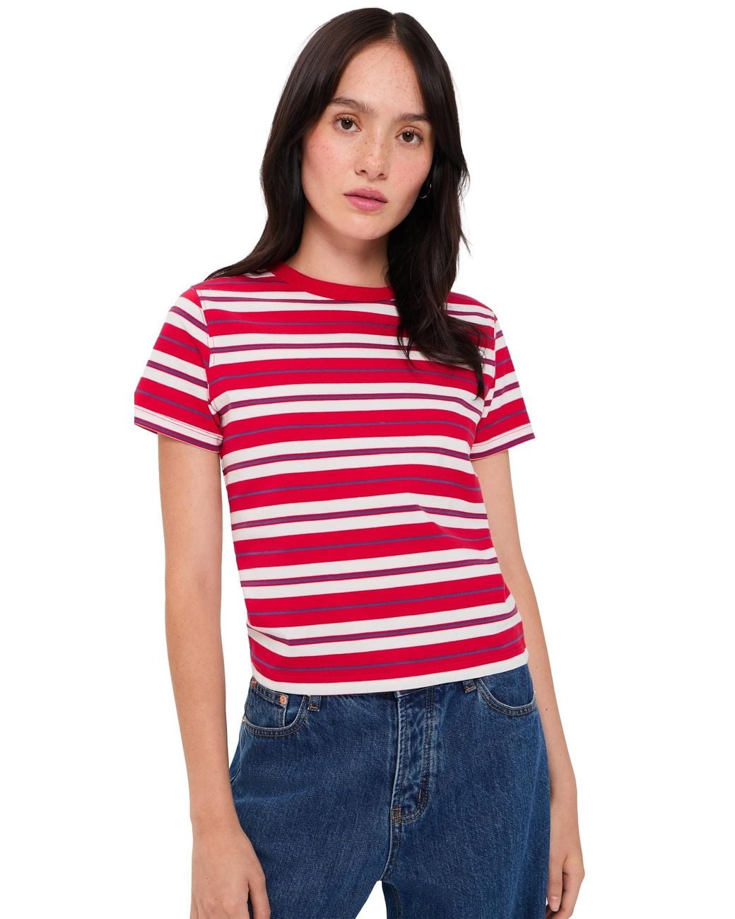 DAZE Red Zuma Crew Neck Tee