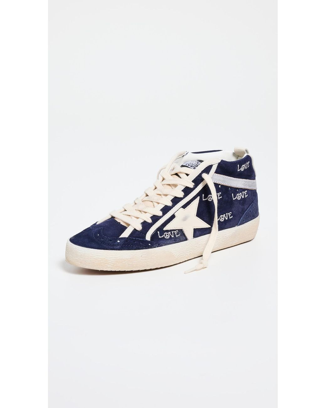 Golden Goose Mid Star Suede Upper With Embroidery Sneakers
